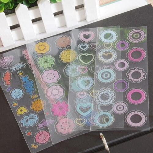 DIY Wedding Photo Album Photo Scrapbook love Decoration PVC Sticker 4sheets/set