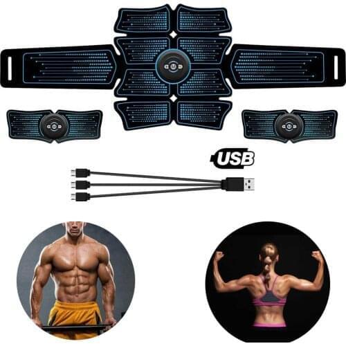 Electric Press Simulator Massager Abdominal Muscle Trainer Sports Exercise Fitness Equipment Training Apparatus Workout Gym Home