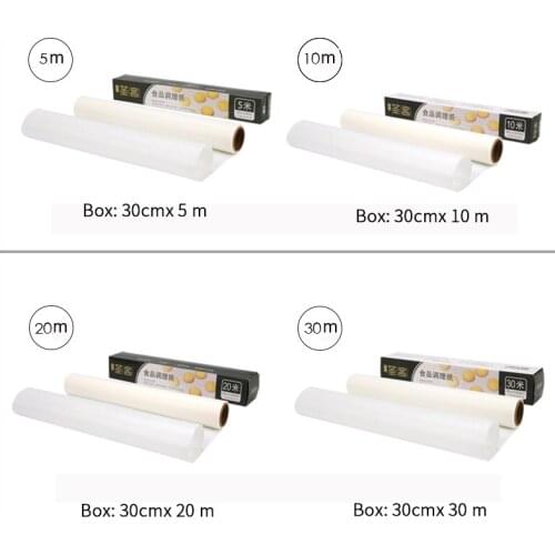 Sacred baking tools household silicone paper wrapping paper barbecue paper kitchen baking tray oven oil paper 10 meters 20 meter
