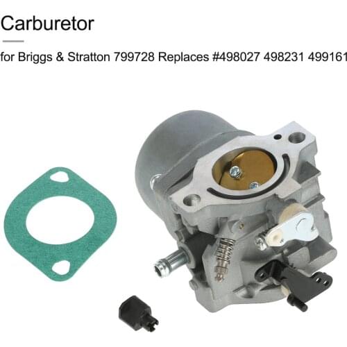 Carburetor Carb for Briggs & Stratton 799728 Replaces #498027 498231 499161 Carburetor