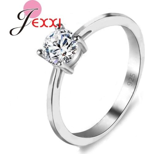 Lose Money Promotion Hot Sell Super Shiny Cubic Zircon 925 Sterling Silver Wedding Rings For Women Jewelry Wholesale