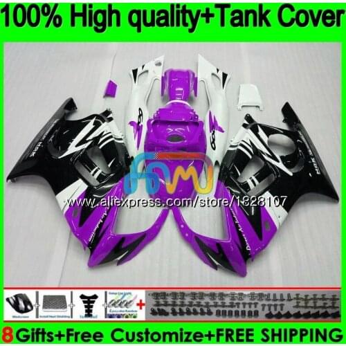 +Tank Kit For HONDA CBR600FS CBR600F2 Purple black 1991 1992 93 94 1BS.308 CBR600 F2 CBR 600 FS 600F2 91 92 1993 1994 Fairing