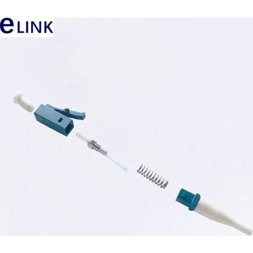 1000pcs LC/APC fiber connector kits UPC with ferrule Un-assembly green blue gray SM MM 3.0mm 2.0MM optical accessories ELINK