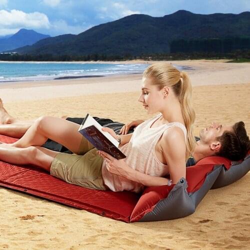 3 Person 5cm Automatic Inflatable Mattress Beach Cushion Car Back Sleeping Bed Pad Hking Cycling Picnic Outdoor Camping Mat