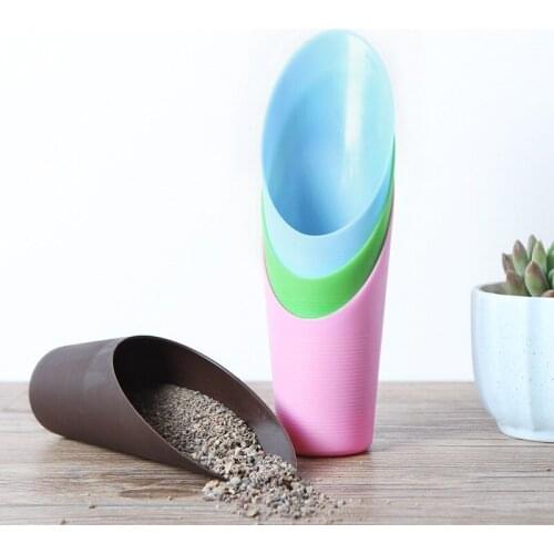 Fashion Durable Soil Hand Shovel Scoop Cup Bonsai Garden Tool Cleaning Brush BucketPlastic Garden Shovel Plant Hand Shovel Trowe