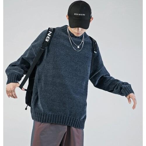 Mens Casual Sweater O-neck Winter Solid Thick Soft High Quality Spacious De Yq Clothing Knitted Hombre Pullover Drop Shipping