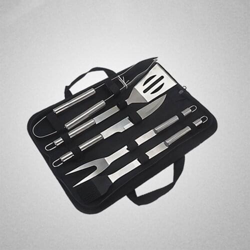 BBQ Grill Tool Set Stainless Steel Barbecue Grilling Tools Outdoor Camping Cooking Tools Set BBQ Grill Accessories Kit with Bag