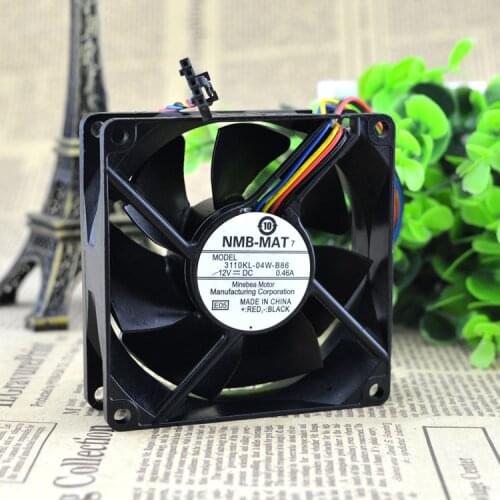 New Original FOR NMB 3110KL-04W-B86 8025 12V 0.46A Supports PWM Speed Regulating Fan