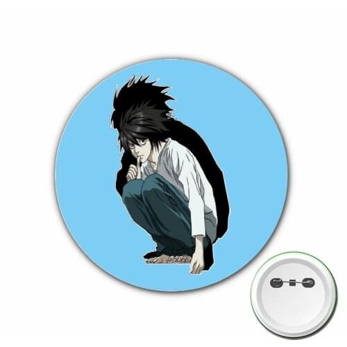 Japan anime Death Note Cosplay Badge Killer Yagami Cartoon Brooch Pins for Backpacks bags Badges Button Clothes Accessories