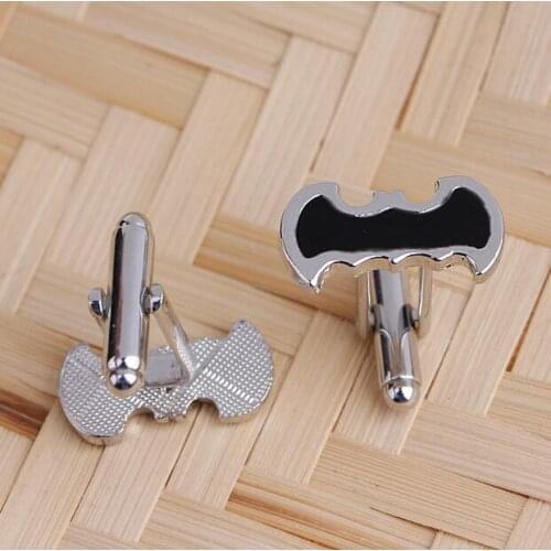 One pair high quality animal bat alloy with black enamel popular French style cufflinks xyc166