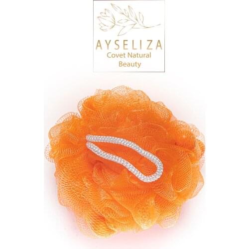 Bath Pouf With Orange Soaps By Ayseliza Best Bath Spa Soap With Ultra Quality Pouf Skin For Baby Women Men Exfoliating Scrubbing
