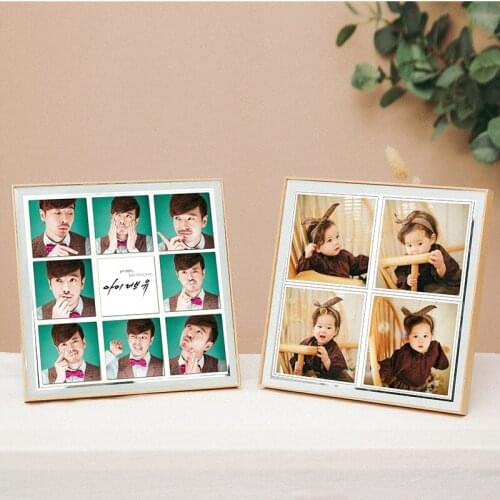 Crystal pendulum table custom nine square grid combination plus decoration custom square frame pendulum table