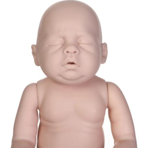 Clearance Sale 19inch reborndoll kit Sleeping Lovelyn lifelike real touch unfinished doll parts DIY fresh color