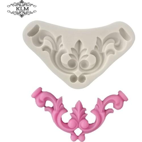 Silicone Antique Flower Fondant Cake Border Decorating Mold Sugar Icing Paste Mould