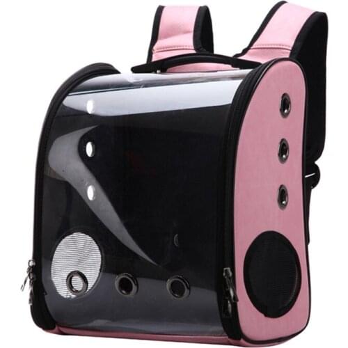 Pet Cat Carrier Travel Bag Space Capsule Transparent Cover Backpack Breathable Outdoor Breathable Travel Bag