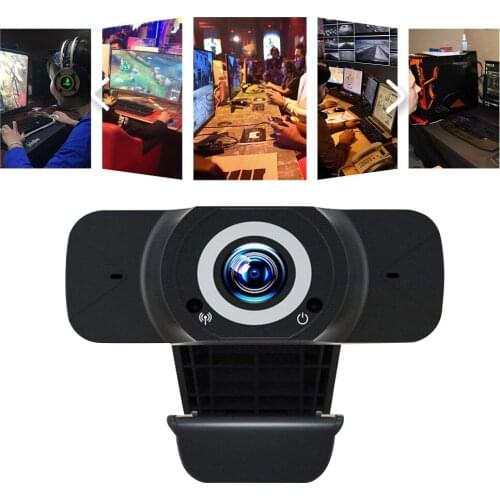 Full HD 1080P Webcam USB Computer Camera with Microphone Driver-free Video Webcam for Online Teaching Live Broadcast