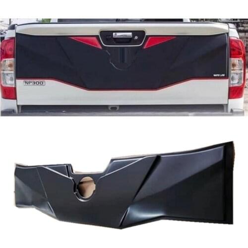 EXTERIOR AUTO ACCESSORIES REAR TRUNK TRIMS COVER TAIL DOOR COVER PLATE FIT FOR NAVARA NP300 D23 D40 2015-2018 PICKUP CAR PARTS