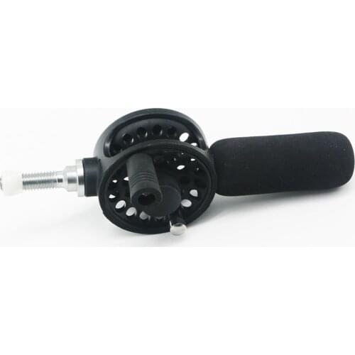 High Qulitiy Ratio 1:1 Fly Reel 18cm Pass Pole Fly Fishing Reel with Accessories Former Rafting Reel Boat Ice Fishing Wheel T45
