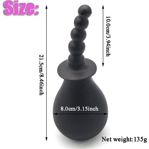 Feminine Hygiene Product Cleaner Rectal Enemator Enema Syringe Silicone Douche for Men Women FDA Medical Kits Cleaning Anal Toys