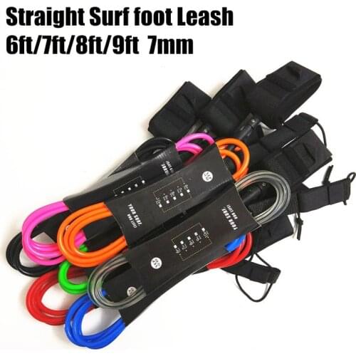 1pc Straight Leash 6ft,7ft,8ft,9ft 7mm Surfboard Leash Yep.surf Super strong webbing Neoprene Strape