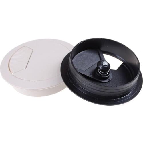 2PCS/set Best Promotion 60mm Computer Desk Grommet Table Cable Outlet Port Surface Wire Hole Cover Durable 2 Colors