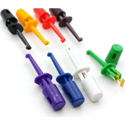 80pcs mini PLASTIC Multimeter Lead Wire Kit Test Hook Clip Connector