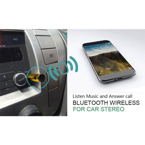 Wireless Portable Car Kit Mini 4.1 Music Receiver Adapter 3.5mm AUX Audio for Car Speaker Earphone