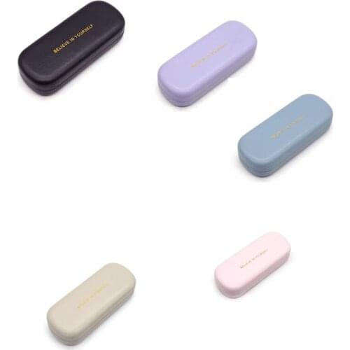 Glasses Case Waterproof PU Leather Hard Frame Reading Glasses Box Eyewear Sunglasses Box Pouch Spectacle Cases for Men Women