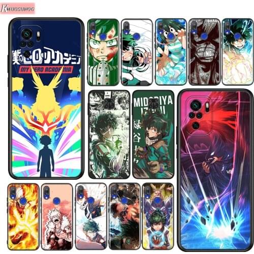 My Hero Academia Anime Silicone Cover For Xiaomi Redmi Note 10 10S 9 9S Pro Max 9T 8T 8 7 6 5 Pro 5A Phone Case