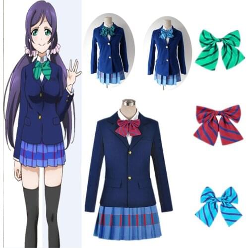 Hot Anime Lovelive! amor vivo Cosplay traje Kousaka Honoka Minami Kotori Ayase Eli Tojo Nozomi Nishikino Maki uniforme de la