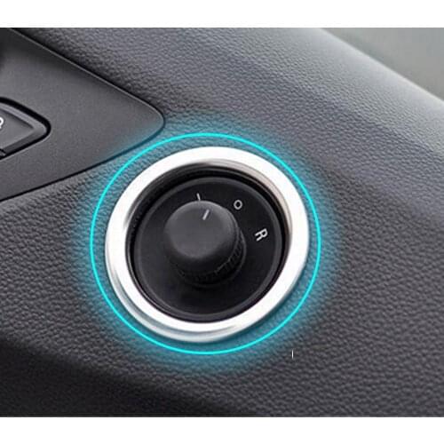 Chrome Car Door Rearview Mirror Switch Knob Decoration Outer Cover For Chevrolet Malibu 2012 2013 2014 Cruze 2015