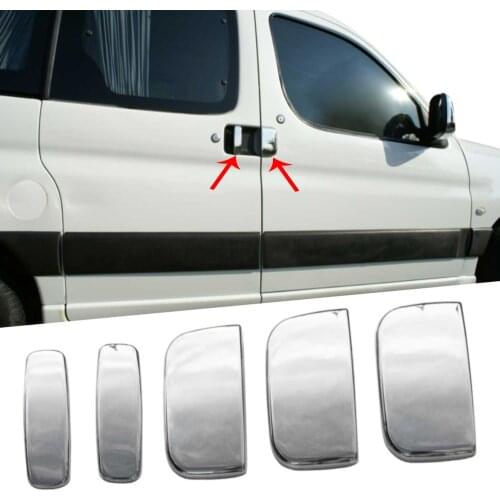 Peugeot Partner Chrome Door Handle 5 Prç. P. Steel 2004-2008