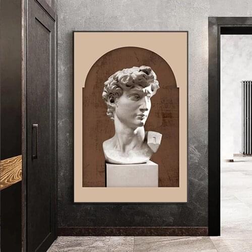 Nordic Minimalist Abstract Line David Plaster Canvas Painting Matisse Prints and Posters Wall Art Pictures for Living Room Decor