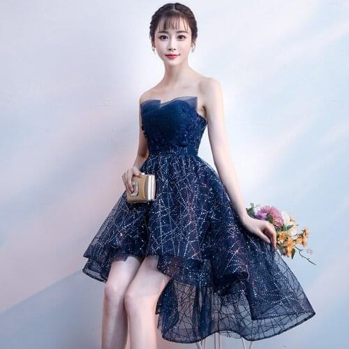 Popodion cocktail dresses strapless vestido de coctel coctail dresses for party N1018