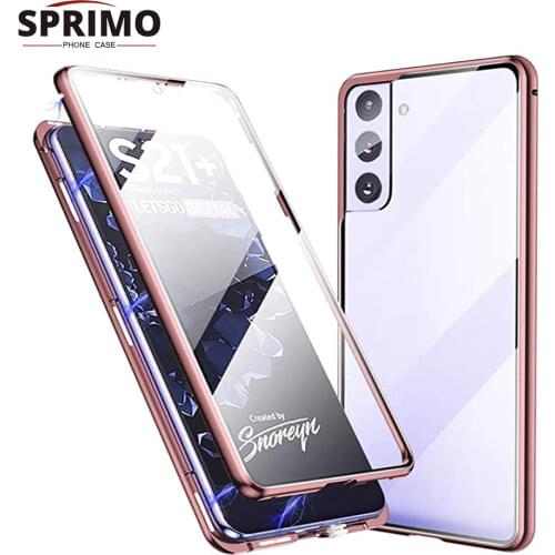 Magnetic Adsorption Metal Case For Samsung Galaxy A10 A20 A4 A50 A60 A70 For Samsung Galaxy A51 A71 A70S Tempered Glass Cover