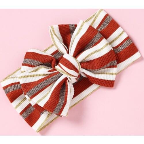 Fashion Striped Knot Baby Girls Hair Wrap Bands Bow Turban Headbands Turbante Headwraps Hair Accessories for Baby Girl
