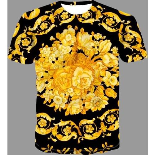 Retro Fashion Summer Men T-Shirt Tops 2021 Sell Well Ethnic Style Printed Short Sleeve Classic O-Neck Quick Dry Male Tee Shirt