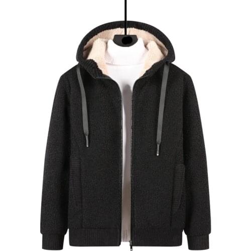 Newest Men Winter Jacket Casual Thick Velvet Fleece Warm Sweatshirts Man Outwear Slim Fit Hooded Coats Plus Size 7XL 8XL