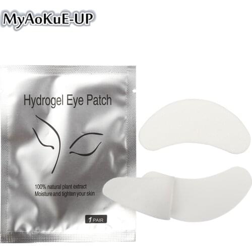 50pairs/pack New Hydrogel Paper Patches Eyelash extension Patches for eyelash Under Eye Pads Soft Eye Lashes Patch extensions