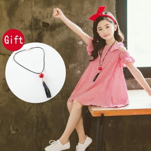 Dress For Girls Dress Casual Plaid Dress Girl 2020 Autumn Spring Kids Dresses For Girls 4 6 8 10 11 12 13 Years Fashion Clothing