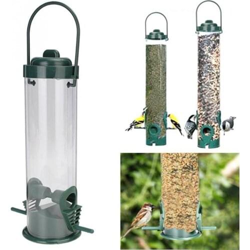 Hanging bird feeder Type Outdoor Pet Bird Seeds Food Feeder Tree Garden Snacks Bucket Holder comederos para aves