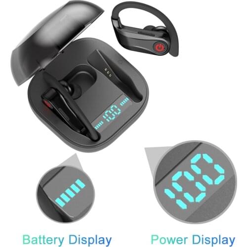 Q62 Bluetooth 5.0 Earphone TWS Ultra-long Wireless Bluetooth Headset Waterproof Stereo Hands-free Gaming Phone Earplugs