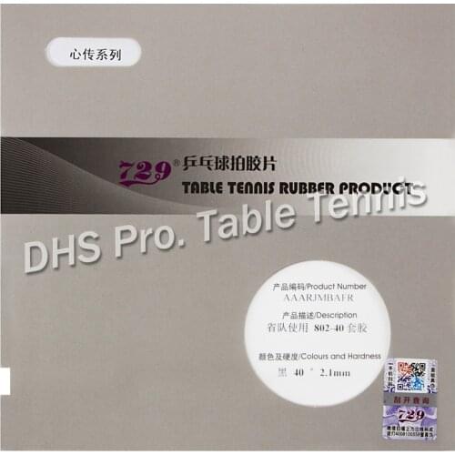 729 Provincial Xinzhuan series 755 799 802-40 804 837 Table Tennis Rubber with Sponge