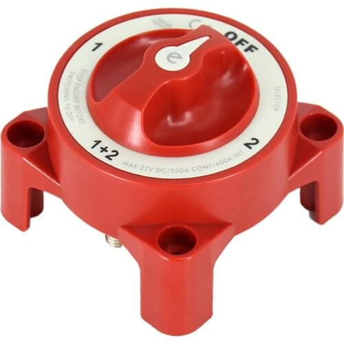 Heavy Duty 4 Gear Dual Battery Selector Switch Safety Shut Off Disconnect Switch