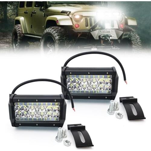 2pcs 5 inch Led Work Light Bar 12V 24V 84W Led Bar For SUV Offroad ATV Jeep Driving Lights Car Styling New Fog Light