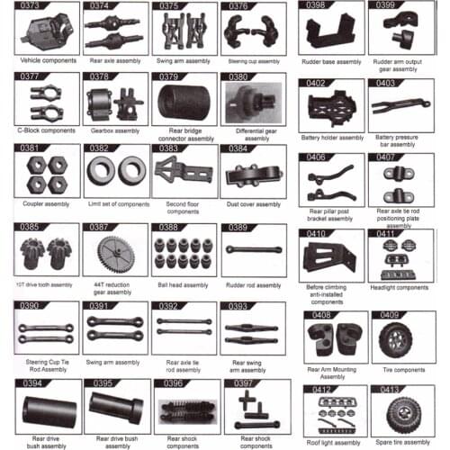 Wltoys 18428 18429 RC Car Spare Parts Swing Arm/Steering Cup/Base C/Receiver Box/Motor/Charger/Differential/Reduction Gear Parts
