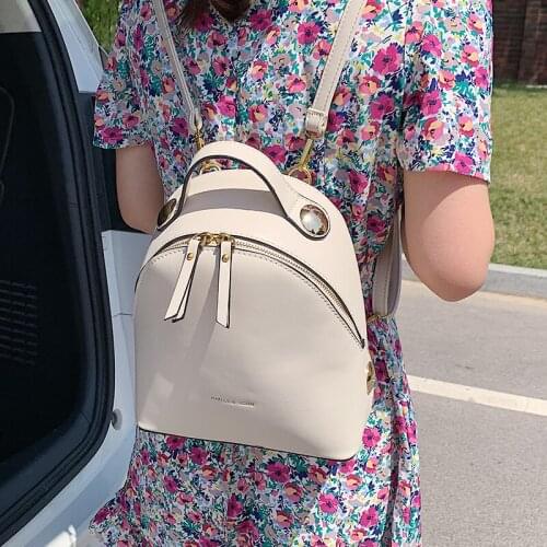 Female Rucksack Back Shoulder Bag Mochila Bags Small Schoolbag Womens Backpack 2021 Luxury Brand Designed Solid