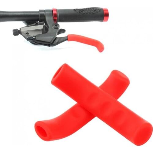1 Pair Bicycle Brake Handle Cover Bike Brakes Silicone Sleeve Universal Type Brake Lever Protection Covers Cycling Accessory