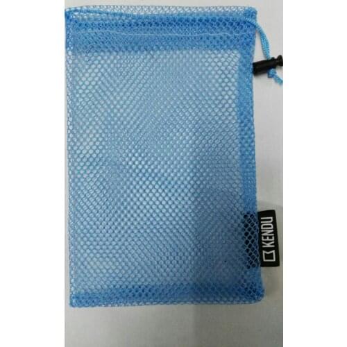 1000pcs drawstring mesh bag blue mesh jewelry bag gift bag pouch with custom printing label and include shipping by DHL