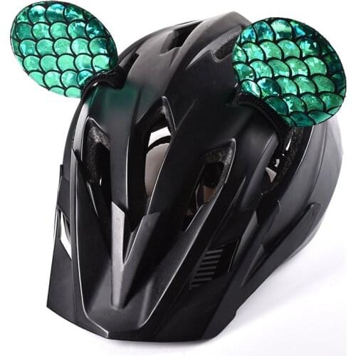 2PCS/Set Car Motorcycle Helmet Cute Ears Adult Child Motocross Balance Wheel Skate Helmet Decoration Headband Cosplay Accessorie